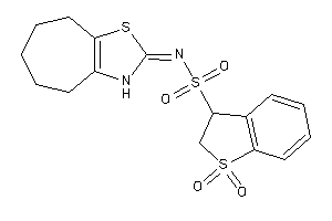 N-(3,4,5,6,7,8-hexahydrocyclohepta[d]thiazol-2-ylidene)-1,1-diketo-2,3-dihydrobenzothiophene-3-sulfonamide