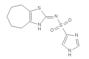 Image of N-(3,4,5,6,7,8-hexahydrocyclohepta[d]thiazol-2-ylidene)-1H-imidazole-4-sulfonamide