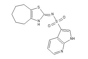 Image of N-(3,4,5,6,7,8-hexahydrocyclohepta[d]thiazol-2-ylidene)-1H-pyrrolo[2,3-b]pyridine-3-sulfonamide