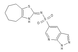 N-(3,4,5,6,7,8-hexahydrocyclohepta[d]thiazol-2-ylidene)-1H-pyrazolo[3,4-b]pyridine-5-sulfonamide