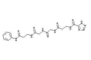 N-[3-[[2-[[2-[(3-anilino-3-keto-propyl)amino]-2-keto-ethyl]amino]-2-keto-ethyl]amino]-3-keto-propyl]-1H-tetrazole-5-carboxamide