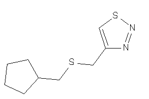 4-[(cyclopentylmethylthio)methyl]thiadiazole
