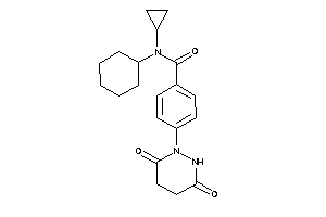 N-cyclohexyl-N-cyclopropyl-4-(3,6-diketohexahydropyridazin-1-yl)benzamide