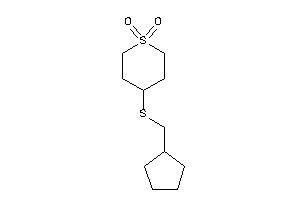 4-(cyclopentylmethylthio)thiane 1,1-dioxide