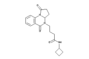 Image of N-cyclobutyl-4-(1,5-diketo-3,3a-dihydro-2H-pyrrolo[1,2-a]quinazolin-4-yl)butyramide