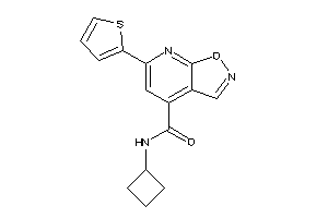 N-cyclobutyl-6-(2-thienyl)isoxazolo[5,4-b]pyridine-4-carboxamide