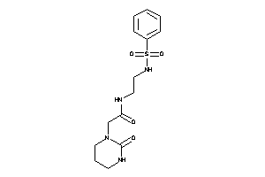N-[2-(benzenesulfonamido)ethyl]-2-(2-ketohexahydropyrimidin-1-yl)acetamide