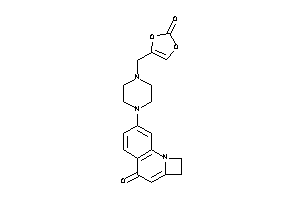 7-[4-[(2-keto-1,3-dioxol-4-yl)methyl]piperazino]-1,2-dihydroazeto[1,2-a]quinolin-4-one