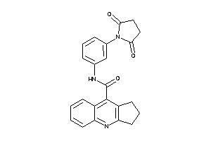 Image of N-(3-succinimidophenyl)-2,3-dihydro-1H-cyclopenta[b]quinoline-9-carboxamide