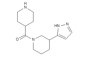 4-piperidyl-[3-(1H-pyrazol-5-yl)piperidino]methanone
