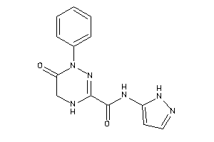 Image of 6-keto-1-phenyl-N-(1H-pyrazol-5-yl)-4,5-dihydro-1,2,4-triazine-3-carboxamide