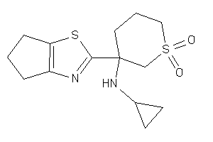 Image of Cyclopropyl-[3-(5,6-dihydro-4H-cyclopenta[d]thiazol-2-yl)-1,1-diketo-thian-3-yl]amine