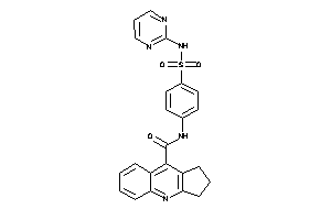 N-[4-(2-pyrimidylsulfamoyl)phenyl]-2,3-dihydro-1H-cyclopenta[b]quinoline-9-carboxamide