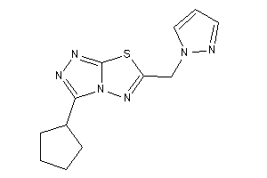 3-cyclopentyl-6-(pyrazol-1-ylmethyl)-[1,2,4]triazolo[3,4-b][1,3,4]thiadiazole