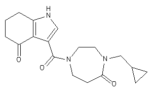 Image of 3-[4-(cyclopropylmethyl)-5-keto-1,4-diazepane-1-carbonyl]-1,5,6,7-tetrahydroindol-4-one