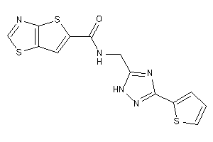 N-[[3-(2-thienyl)-1H-1,2,4-triazol-5-yl]methyl]thieno[2,3-d]thiazole-5-carboxamide