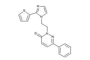 Image of 6-phenyl-2-[2-[2-(2-thienyl)imidazol-1-yl]ethyl]pyridazin-3-one