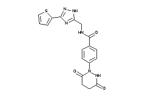 Image of 4-(3,6-diketohexahydropyridazin-1-yl)-N-[[3-(2-thienyl)-1H-1,2,4-triazol-5-yl]methyl]benzamide