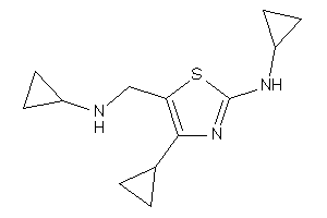 Cyclopropyl-[4-cyclopropyl-5-[(cyclopropylamino)methyl]thiazol-2-yl]amine