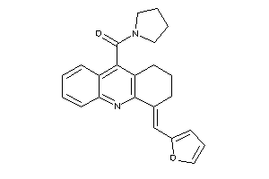 Image of [4-(2-furfurylidene)-2,3-dihydro-1H-acridin-9-yl]-pyrrolidino-methanone