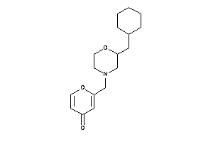 2-[[2-(cyclohexylmethyl)morpholino]methyl]pyran-4-one