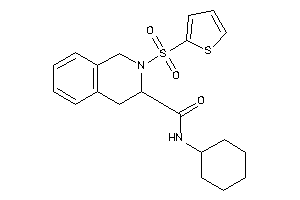 N-cyclohexyl-2-(2-thienylsulfonyl)-3,4-dihydro-1H-isoquinoline-3-carboxamide