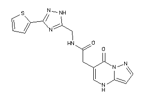 2-(7-keto-4H-pyrazolo[1,5-a]pyrimidin-6-yl)-N-[[3-(2-thienyl)-1H-1,2,4-triazol-5-yl]methyl]acetamide