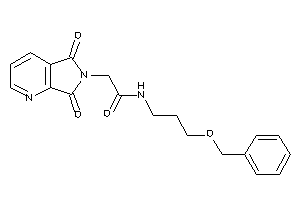 N-(3-benzoxypropyl)-2-(5,7-diketopyrrolo[3,4-b]pyridin-6-yl)acetamide