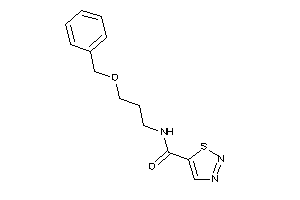 Image of N-(3-benzoxypropyl)thiadiazole-5-carboxamide
