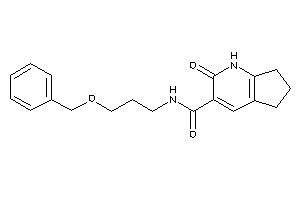 Image of N-(3-benzoxypropyl)-2-keto-1,5,6,7-tetrahydro-1-pyrindine-3-carboxamide