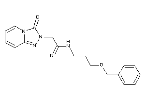 N-(3-benzoxypropyl)-2-(3-keto-[1,2,4]triazolo[4,3-a]pyridin-2-yl)acetamide