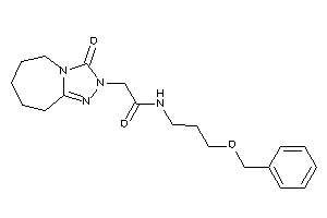 N-(3-benzoxypropyl)-2-(3-keto-6,7,8,9-tetrahydro-5H-[1,2,4]triazolo[4,3-a]azepin-2-yl)acetamide