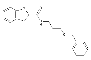 N-(3-benzoxypropyl)-2,3-dihydrobenzothiophene-2-carboxamide