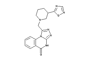 1-[[3-(1,2,4-oxadiazol-5-yl)piperidino]methyl]-4H-[1,2,4]triazolo[4,3-a]quinazolin-5-one