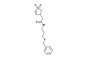 N-(3-benzoxypropyl)-2-(1,1-diketo-2,3-dihydrothiophen-3-yl)acetamide