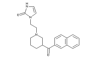 1-[2-[3-(2-naphthoyl)piperidino]ethyl]-4-imidazolin-2-one