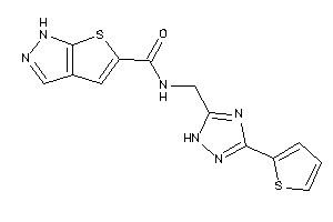 N-[[3-(2-thienyl)-1H-1,2,4-triazol-5-yl]methyl]-1H-thieno[2,3-c]pyrazole-5-carboxamide
