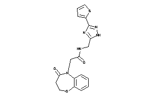 2-(4-keto-2,3-dihydro-1,5-benzoxazepin-5-yl)-N-[[3-(2-thienyl)-1H-1,2,4-triazol-5-yl]methyl]acetamide