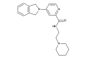 4-isoindolin-2-yl-N-(2-piperidinoethyl)picolinamide