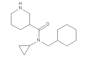 N-(cyclohexylmethyl)-N-cyclopropyl-nipecotamide