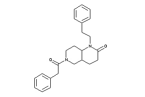 1-phenethyl-6-(2-phenylacetyl)-4,4a,5,7,8,8a-hexahydro-3H-1,6-naphthyridin-2-one