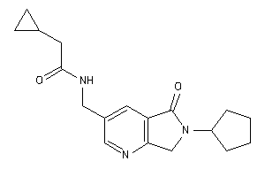 N-[(6-cyclopentyl-5-keto-7H-pyrrolo[3,4-b]pyridin-3-yl)methyl]-2-cyclopropyl-acetamide