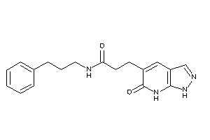3-(6-keto-1,7-dihydropyrazolo[3,4-b]pyridin-5-yl)-N-(3-phenylpropyl)propionamide
