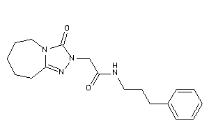 Image of 2-(3-keto-6,7,8,9-tetrahydro-5H-[1,2,4]triazolo[4,3-a]azepin-2-yl)-N-(3-phenylpropyl)acetamide