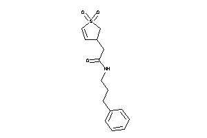 2-(1,1-diketo-2,3-dihydrothiophen-3-yl)-N-(3-phenylpropyl)acetamide