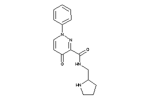 Image of 4-keto-1-phenyl-N-(pyrrolidin-2-ylmethyl)pyridazine-3-carboxamide