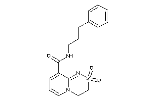 2,2-diketo-N-(3-phenylpropyl)-3,4-dihydropyrido[2,1-c][1,2,4]thiadiazine-9-carboxamide