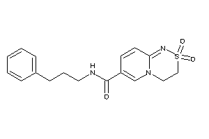 2,2-diketo-N-(3-phenylpropyl)-3,4-dihydropyrido[2,1-c][1,2,4]thiadiazine-7-carboxamide