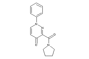 1-phenyl-3-(pyrrolidine-1-carbonyl)pyridazin-4-one