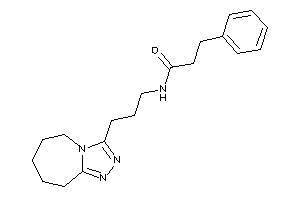 Image of 3-phenyl-N-[3-(6,7,8,9-tetrahydro-5H-[1,2,4]triazolo[4,3-a]azepin-3-yl)propyl]propionamide